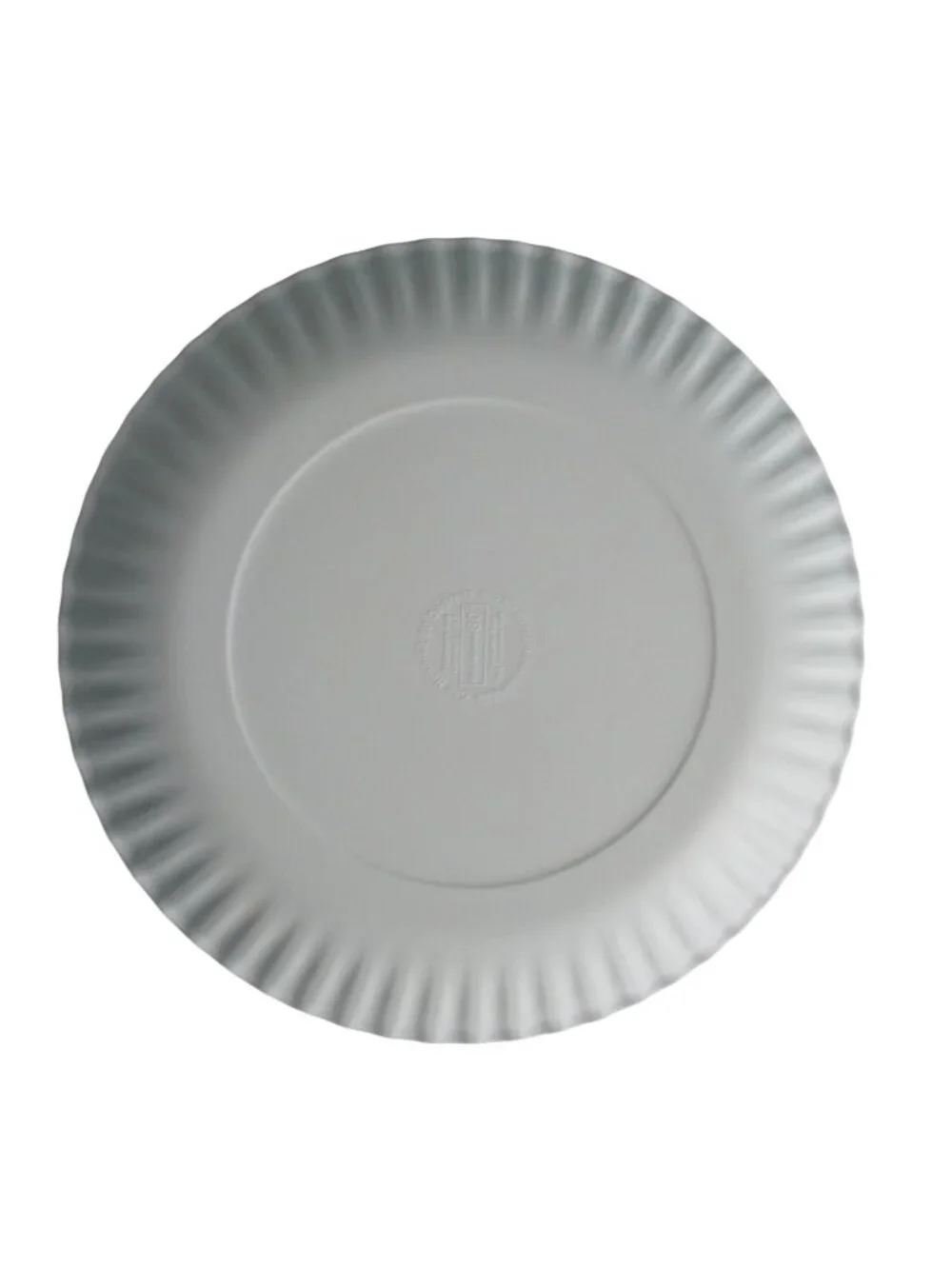 Bee Motif Melamine White Paper Plate Style One Hundred 80 Degrees Fluted Five Ge